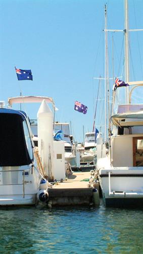 Boats at Hillarys Boat Harbour, WA.